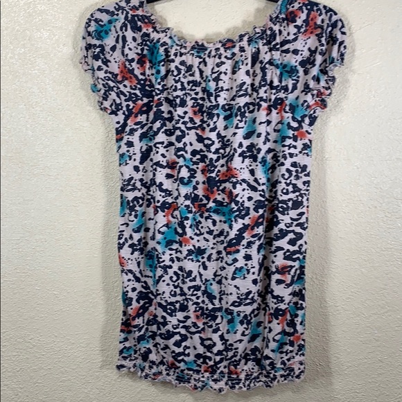 Maternity Top Blouse Inspire Black Tan S NWT Stretchy Pullover Animal Print - Picture 6 of 8